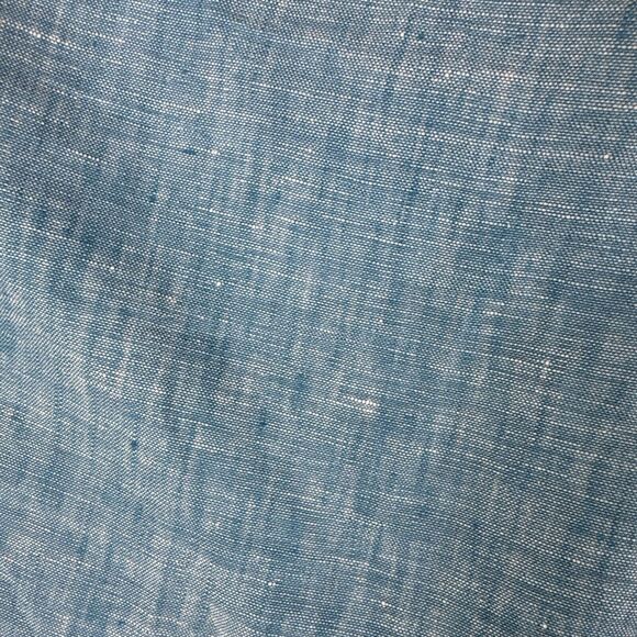 Black by Saks Fifth Avenue Men's Linen Shorts Size W40 Flat Front Blue (0710) - Picture 8 of 11